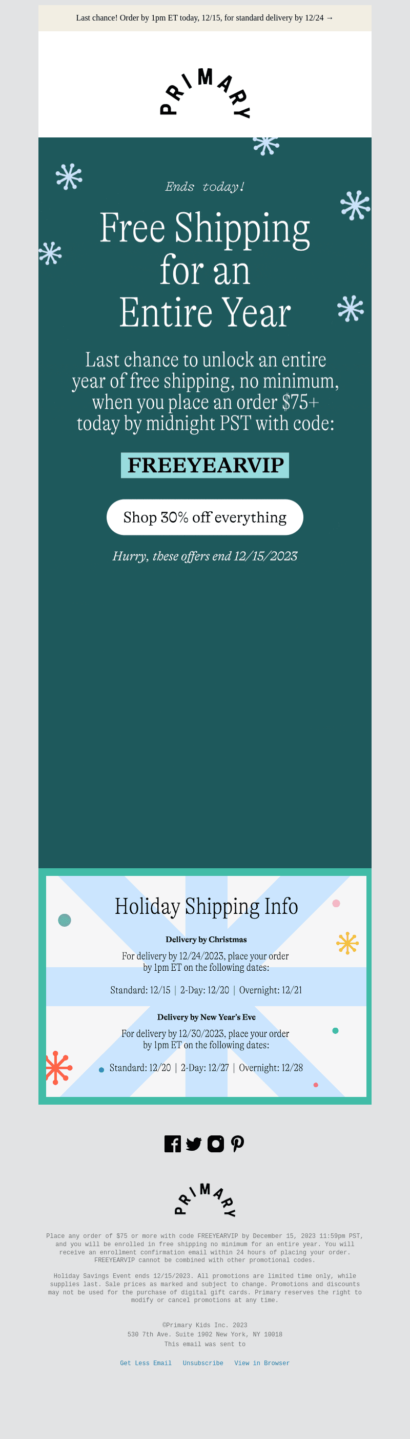 ⚡ FINAL HOURS to get standard delivery by 12/24! ⚡
