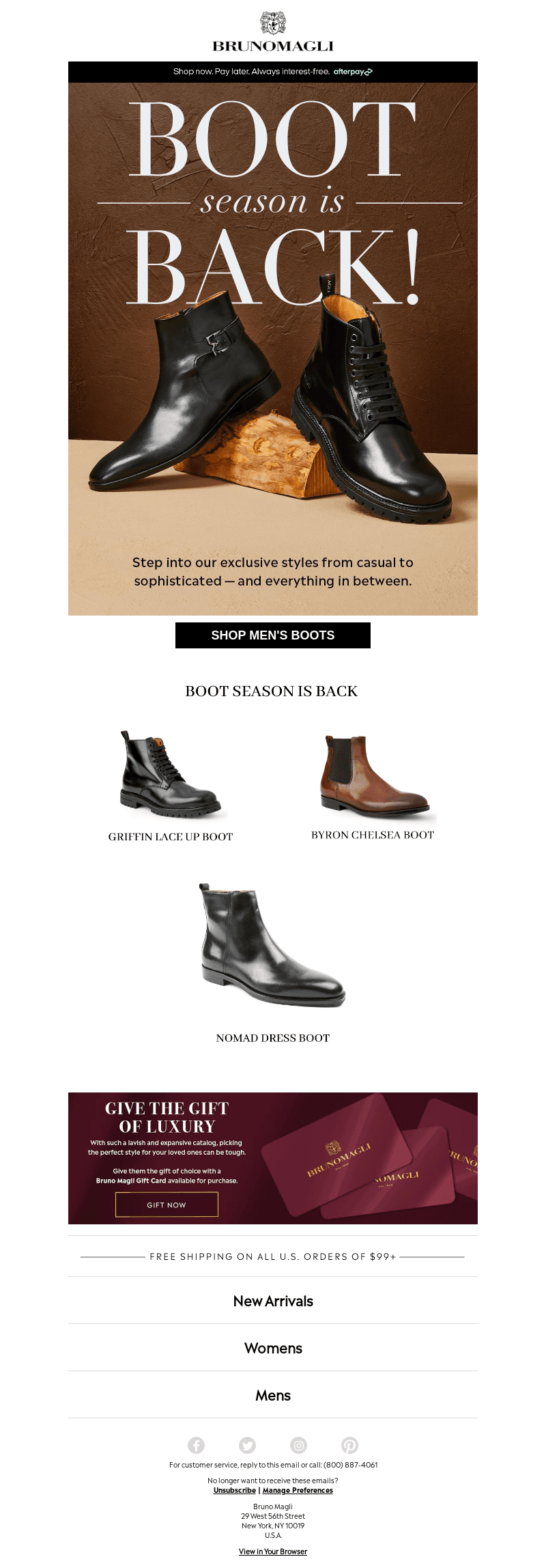 BOOT SEASON IS BACK