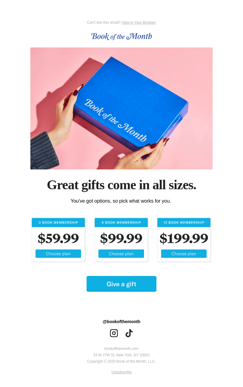 Gifts that give for months.