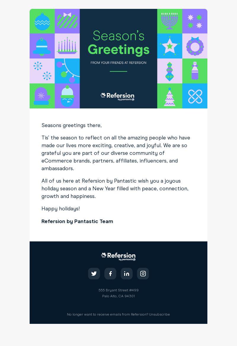 Refersion email from Fri, Dec 15, 2023