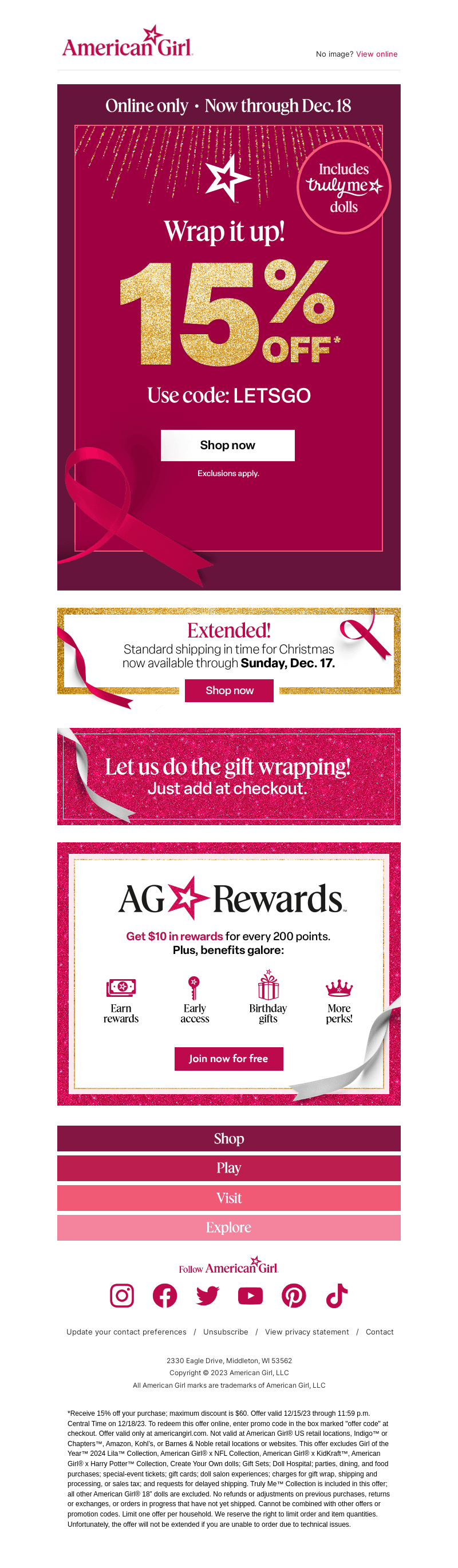 Wrap it up! 15% OFF  🎁✨ Online only