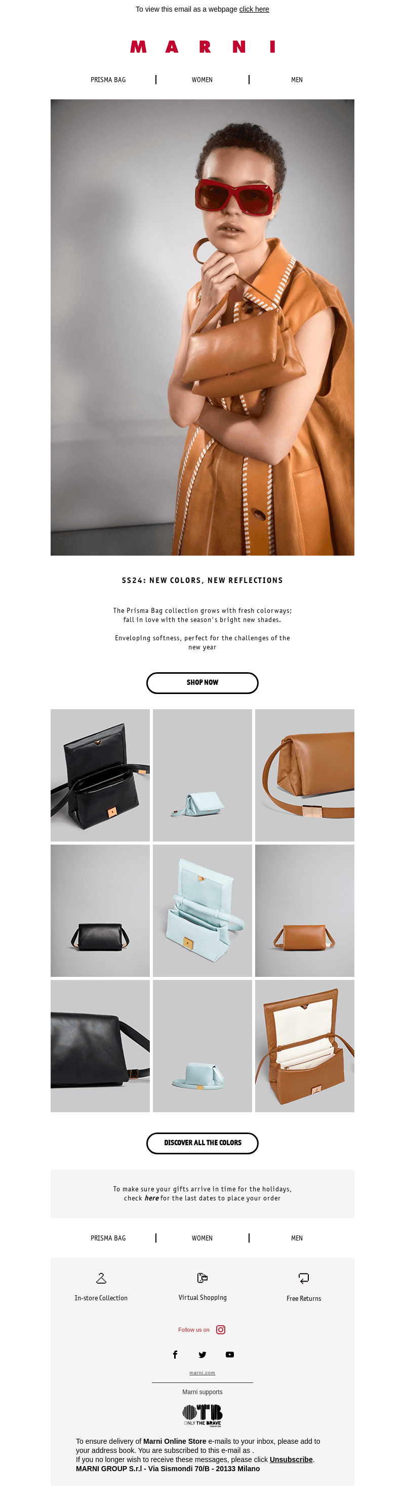 PRISMA BAG: new colors, new reflections