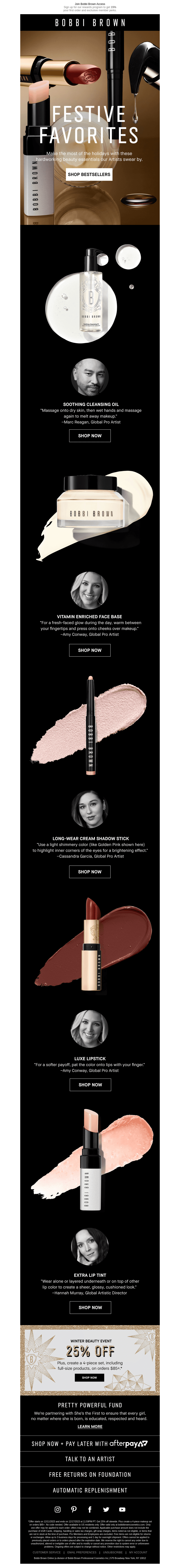 Inside: 25% off our holiday beauty edit