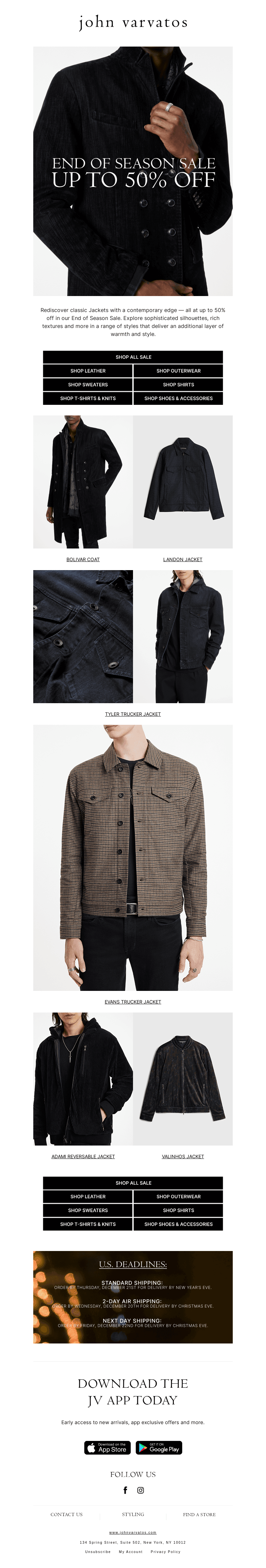 Introducing Classic Jackets at up to 50% off