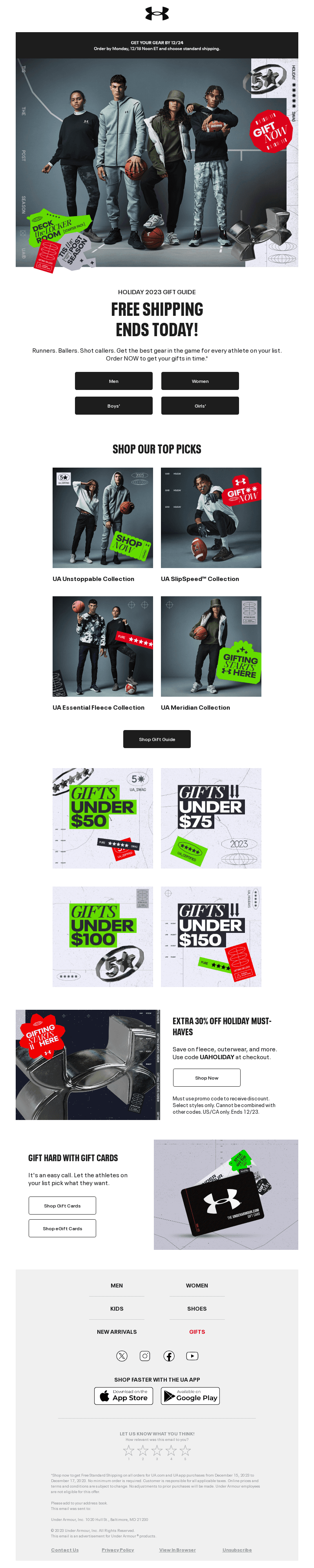 Free Shipping Ends Today 📦