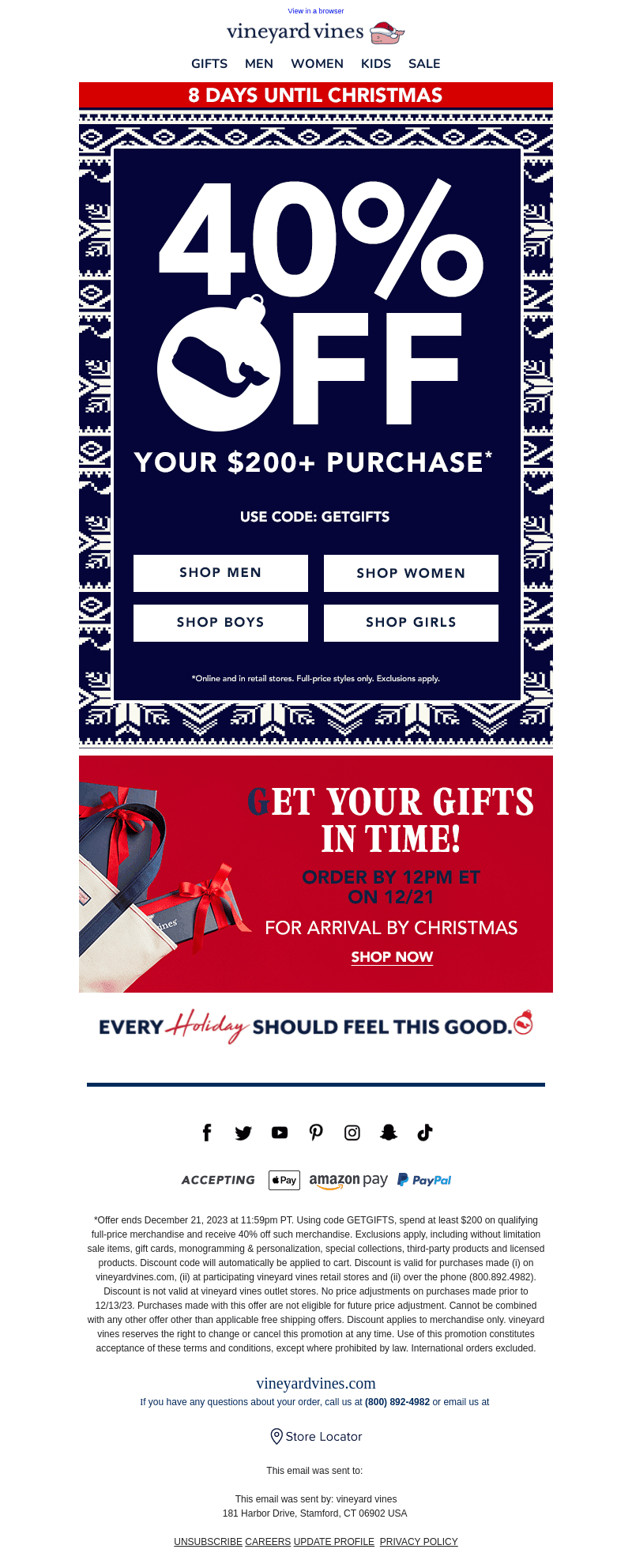 Get Gifting With 40% Off YOUR ENTIRE ORDER
