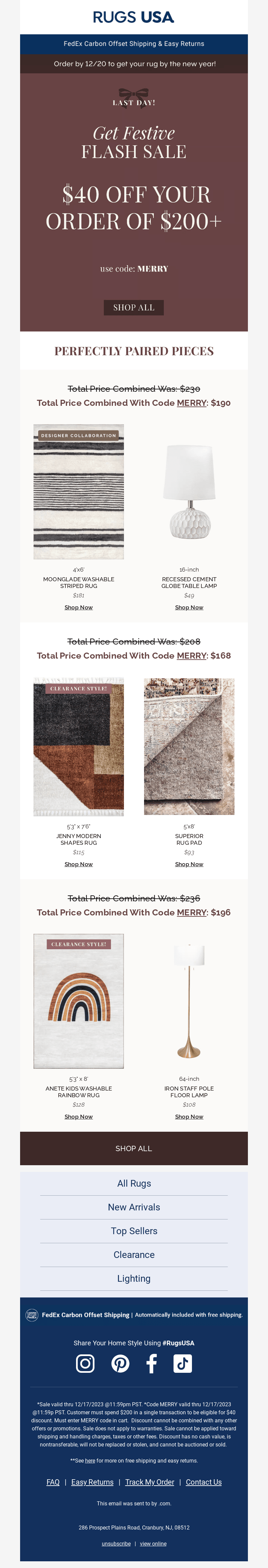 LAST DAY! $40 Off Orders $200+