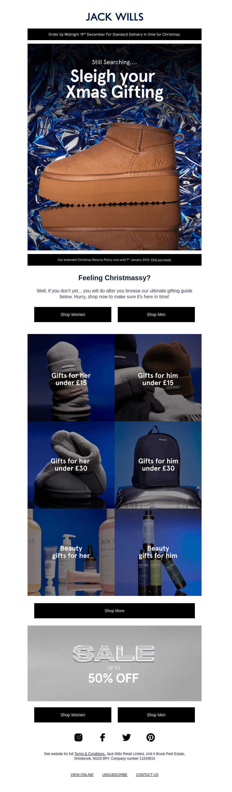 Festive gifts from £15 ⭐