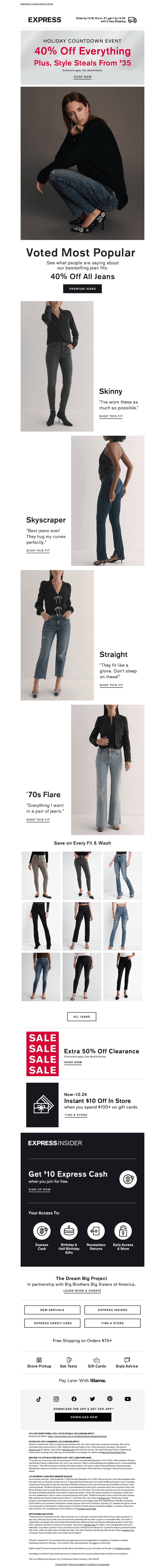 ALL 40% OFF: the most flattering jeans ever