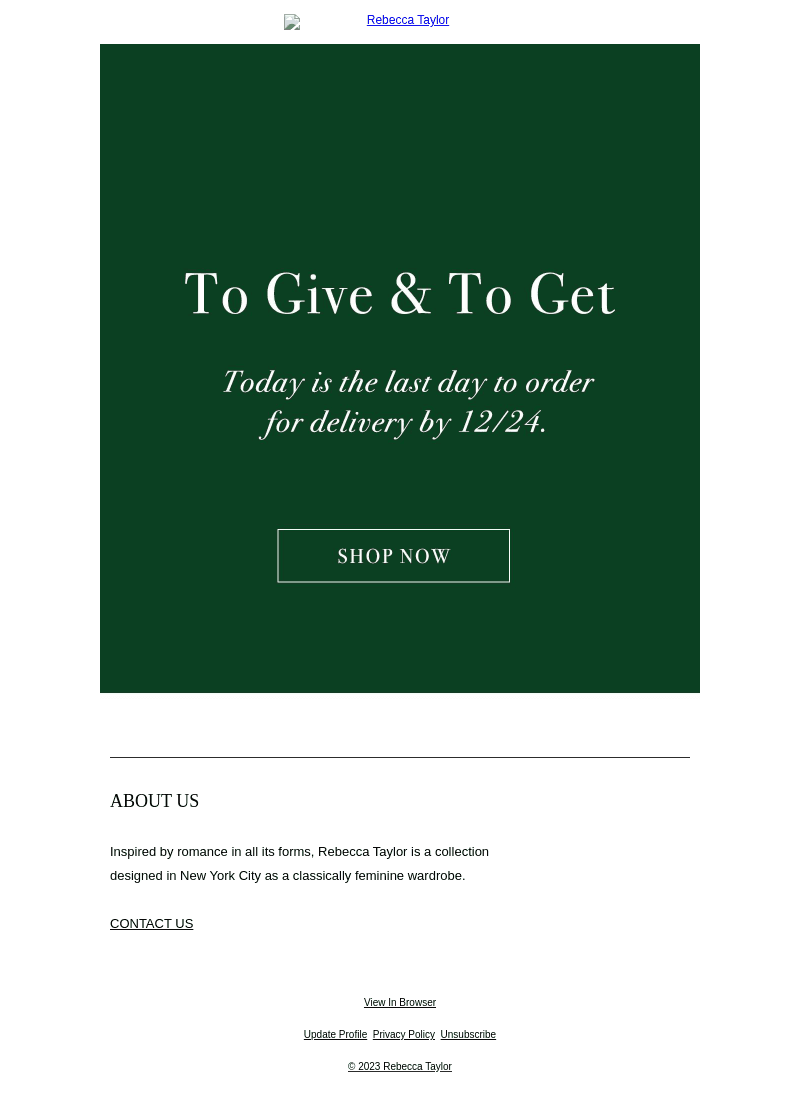 Order today for delivery by 12/24