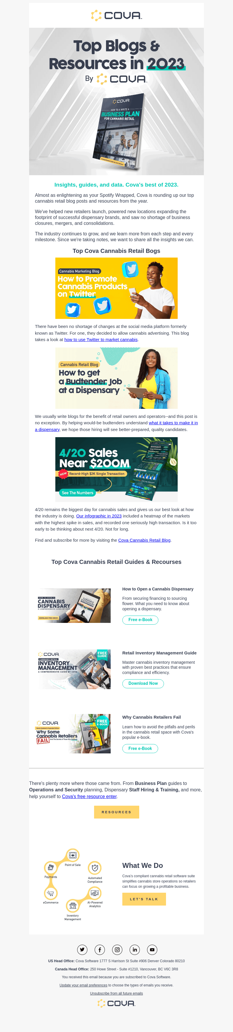 Cova email from Tue, Dec 19, 2023
