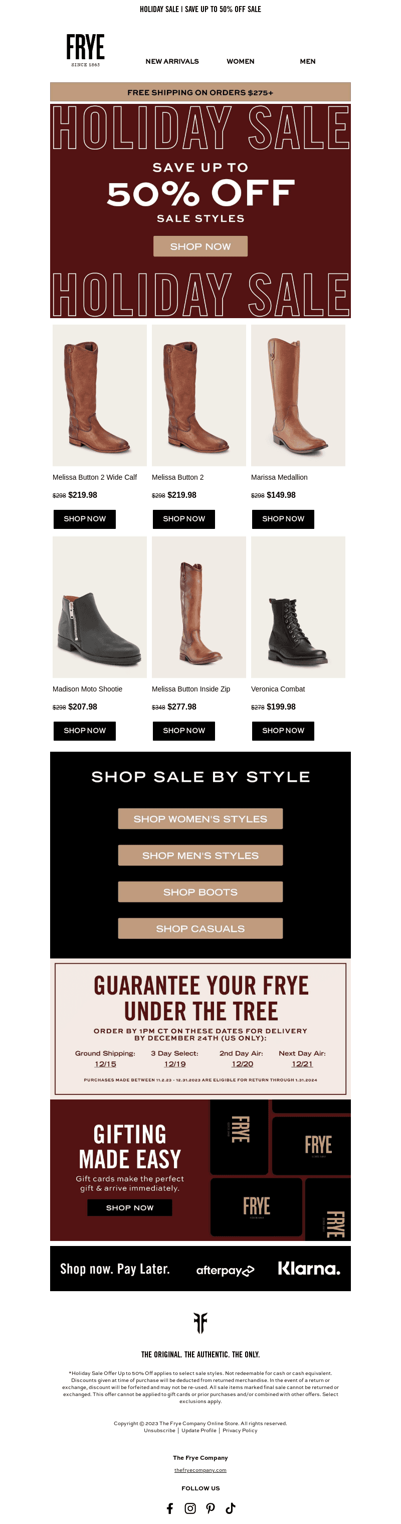 Boots Up to 50% Off