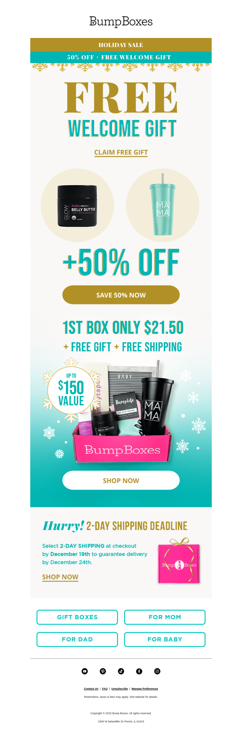 Holiday 🎄 50% Off Sale