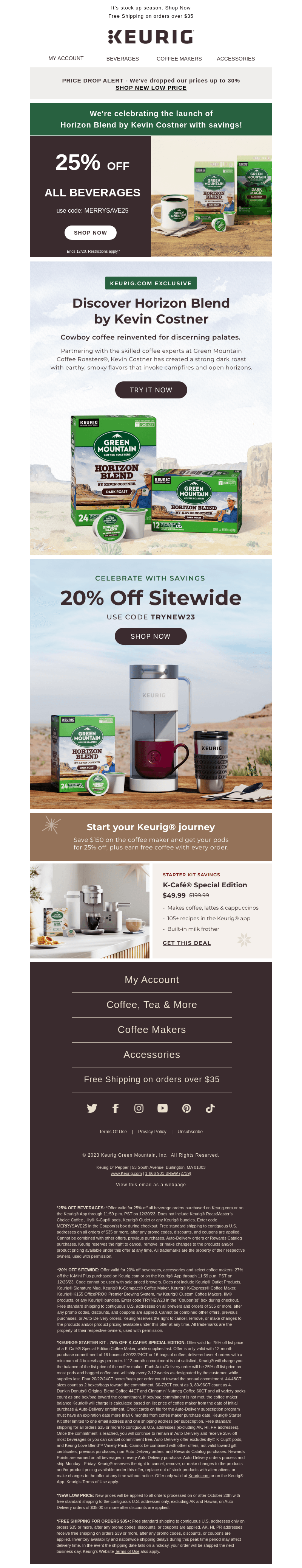 LAST DAY! 25% off all beverages