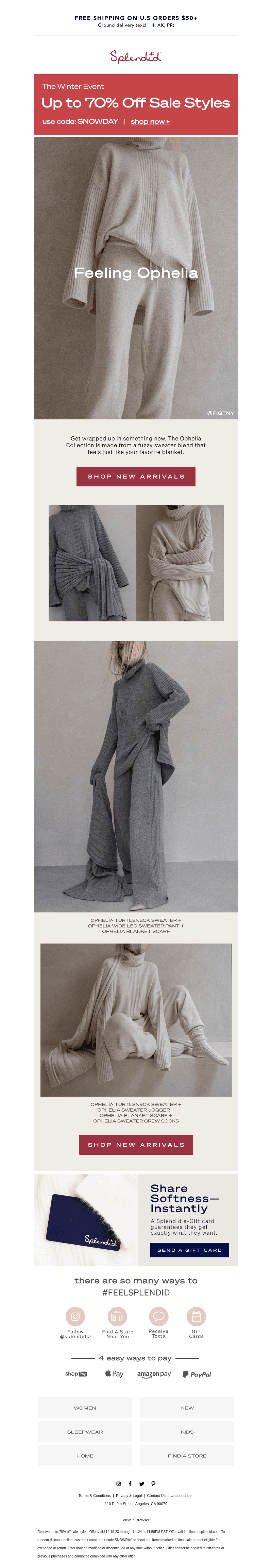 NEW: Get Wrapped Up in Ophelia