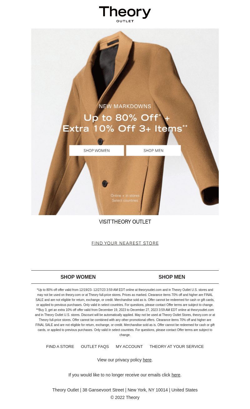 New Flash Sale Markdowns