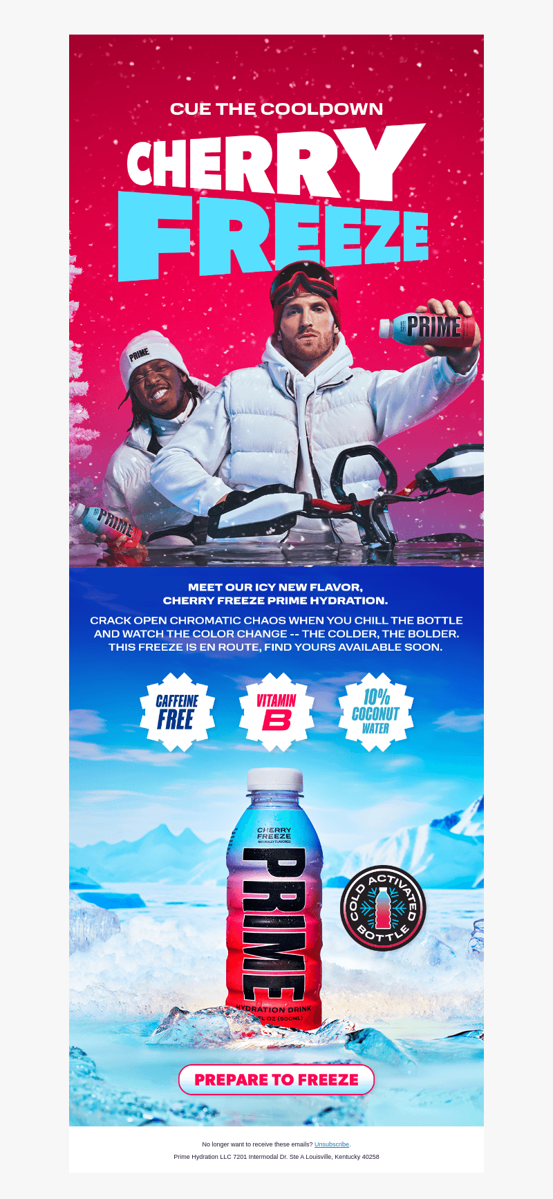 CHERRY FREEZE PRIME HYDRATION IS COMING