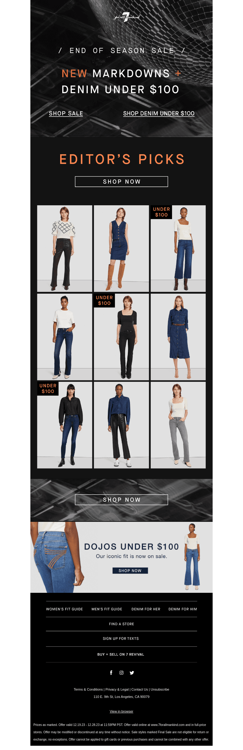 Editor’s Picks Including Under $100 Denim