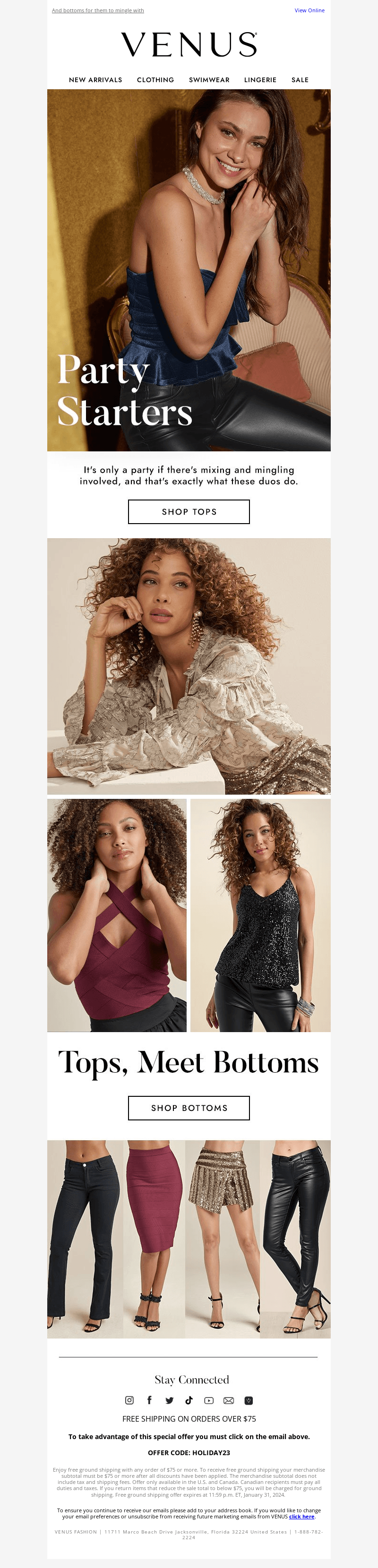 Party-starting tops that make an impression 👀