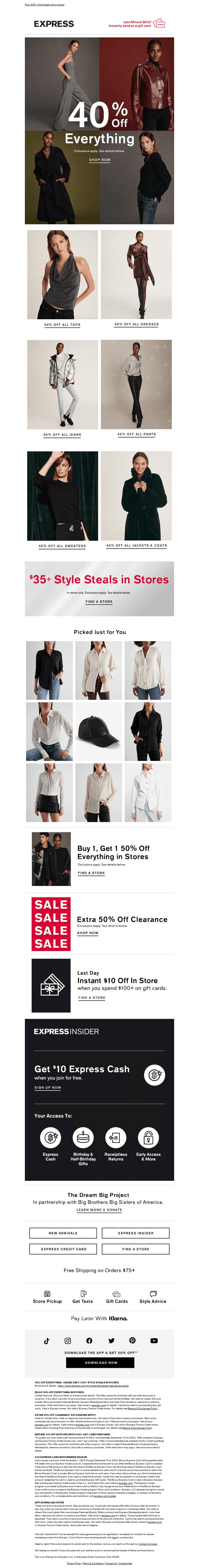 Our 🎁 to YOU: 40% off every single thing
