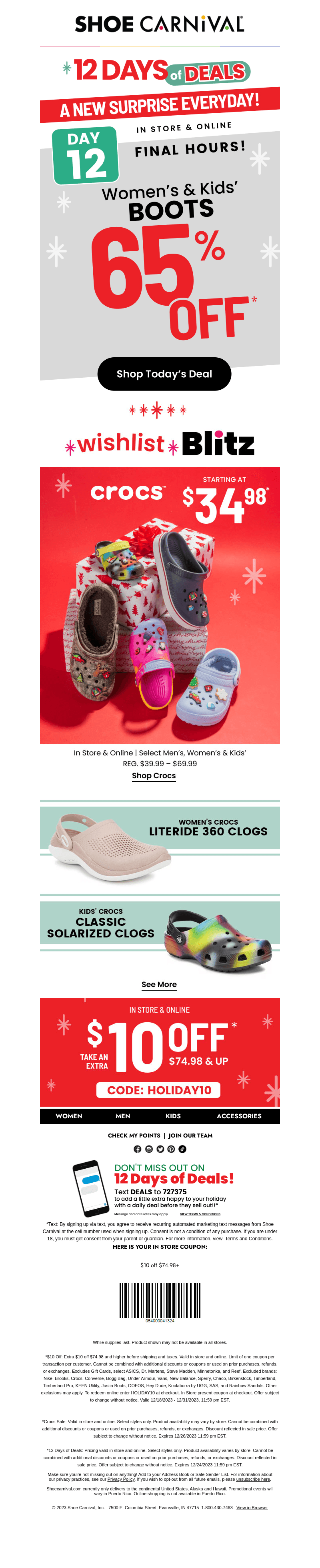Final hours for 65% off boots 📣​