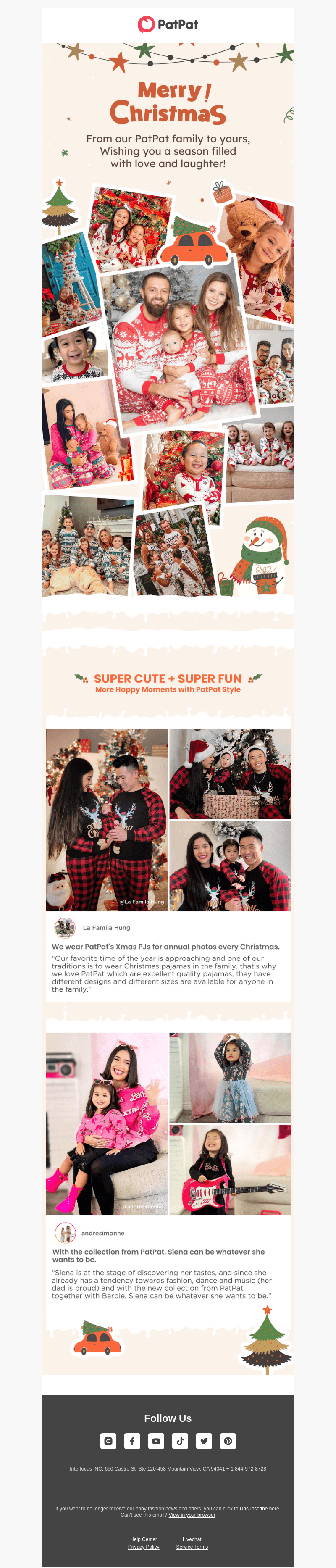 Merry Christmas from PatPat!