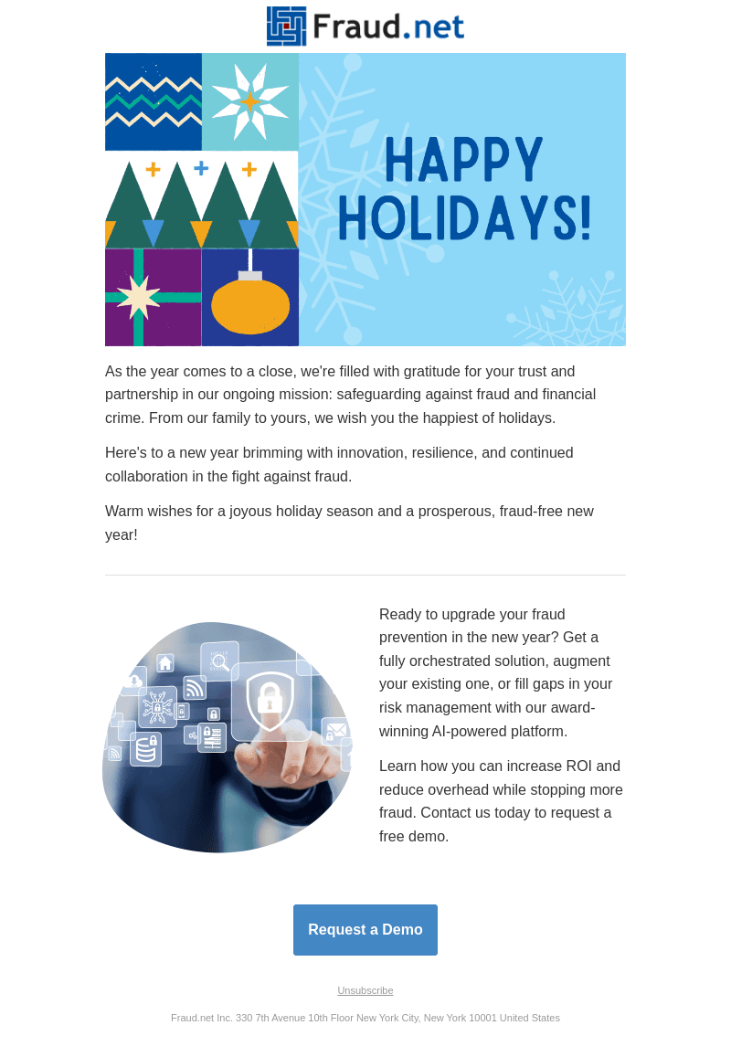 Happy Holidays from Fraud.net