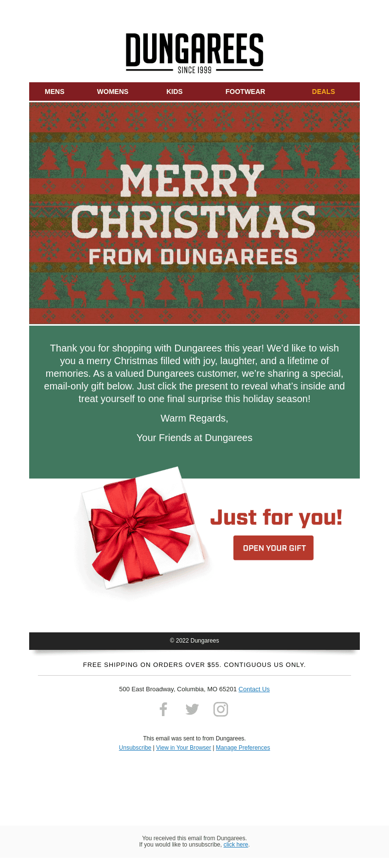 A Special Gift from Dungarees