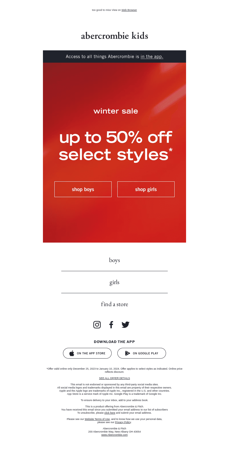 up to 50% OFF sounds amazing!