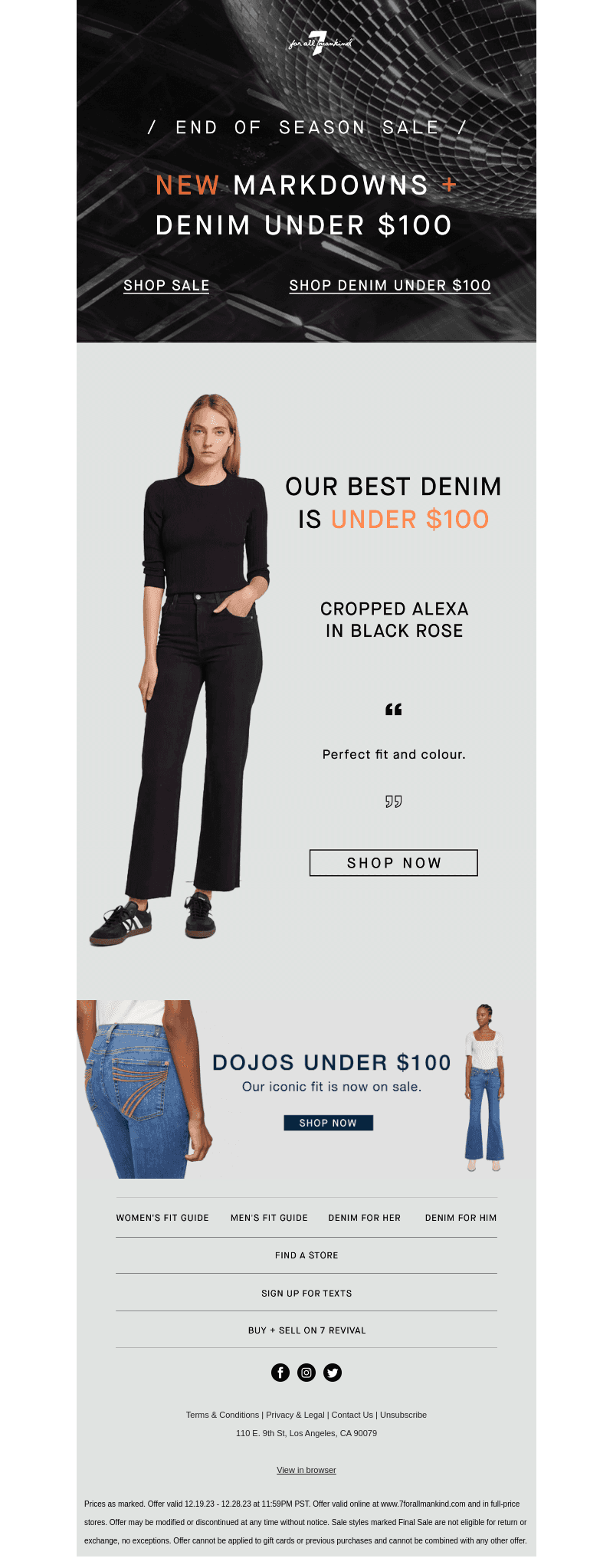 Discover Denim Under $100