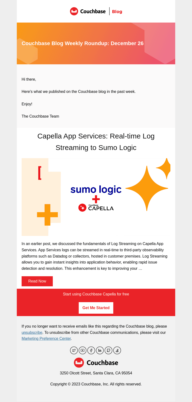Couchbase Blog Weekly Roundup: December 26