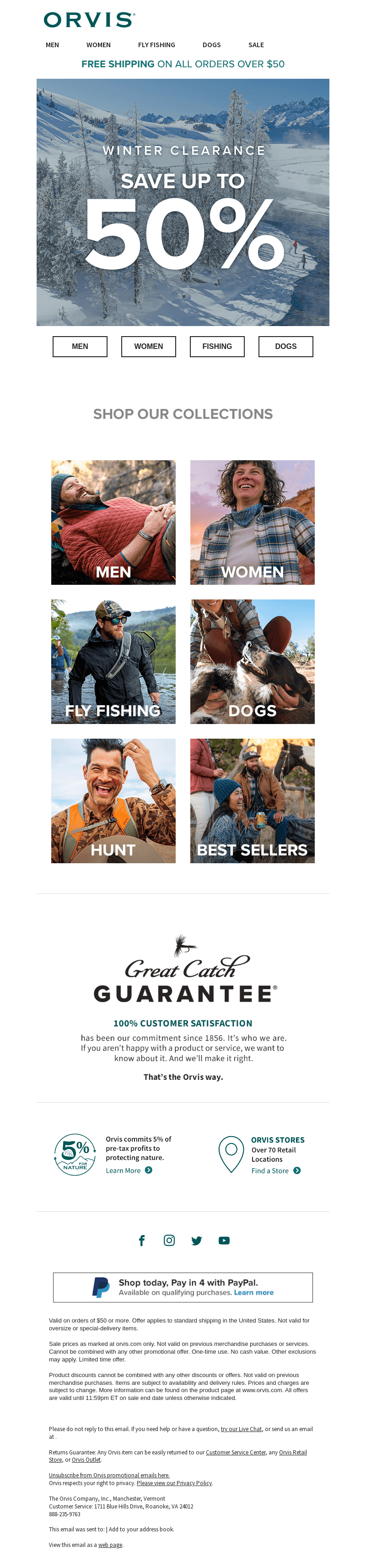 Winter Clearance! Save up to 50%