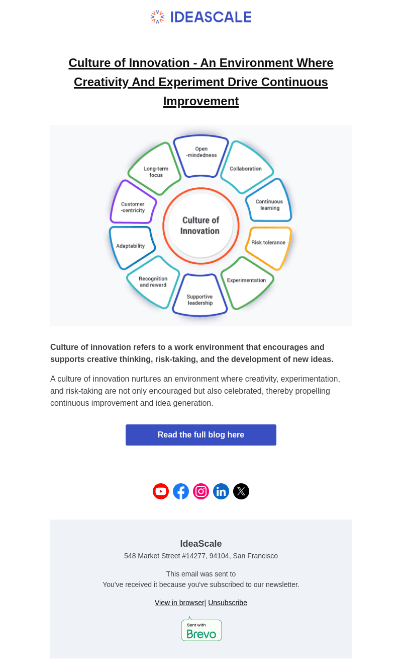 IdeaScale email from Tue, Dec 26, 2023