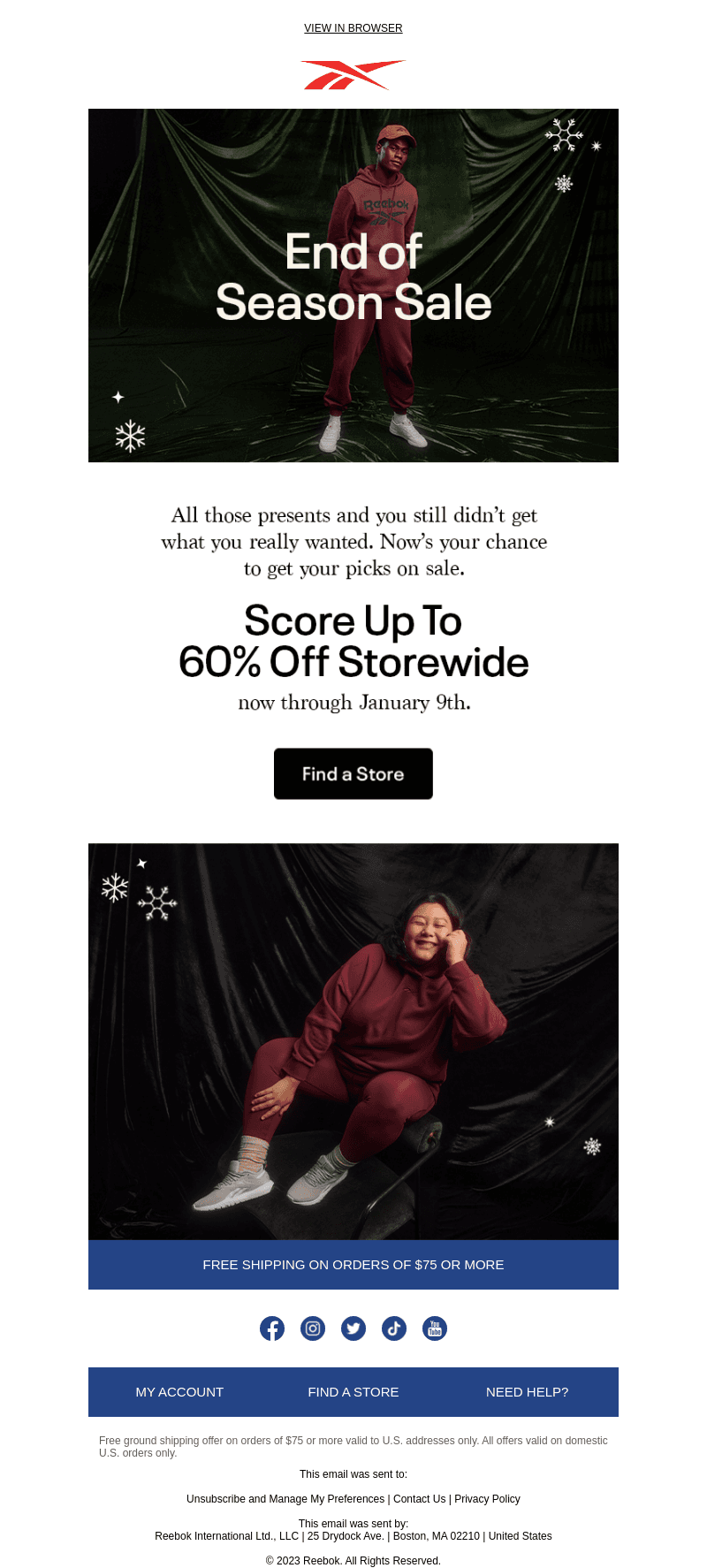 Keep it moving with up to 60% off
