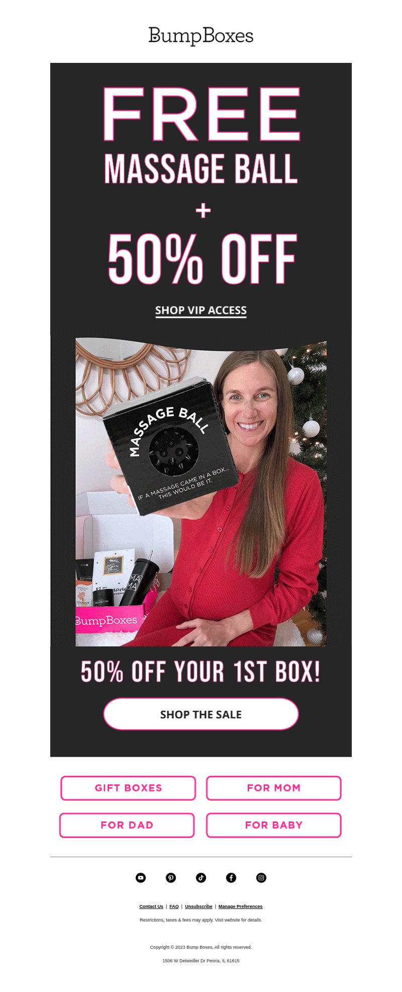 Claim your FREE Massage Ball