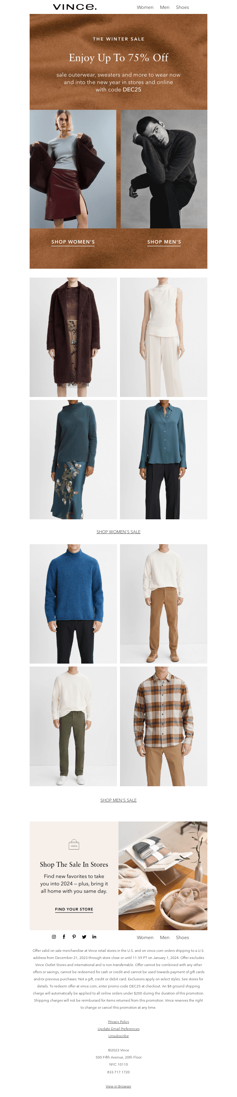 Up To 75% Off Winter Staples