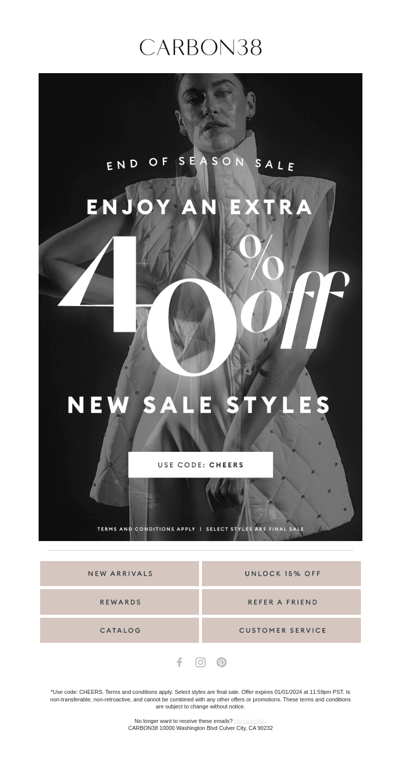 REMINDER: Extra 40% off Sale