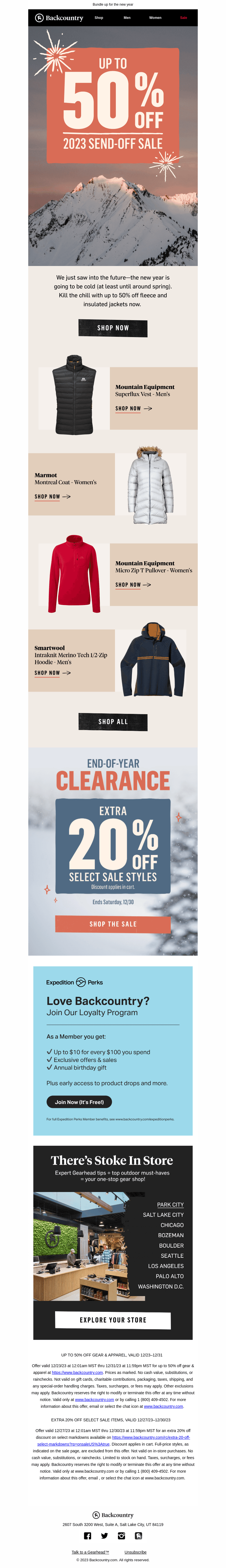 Fleece & jackets up to 50% off