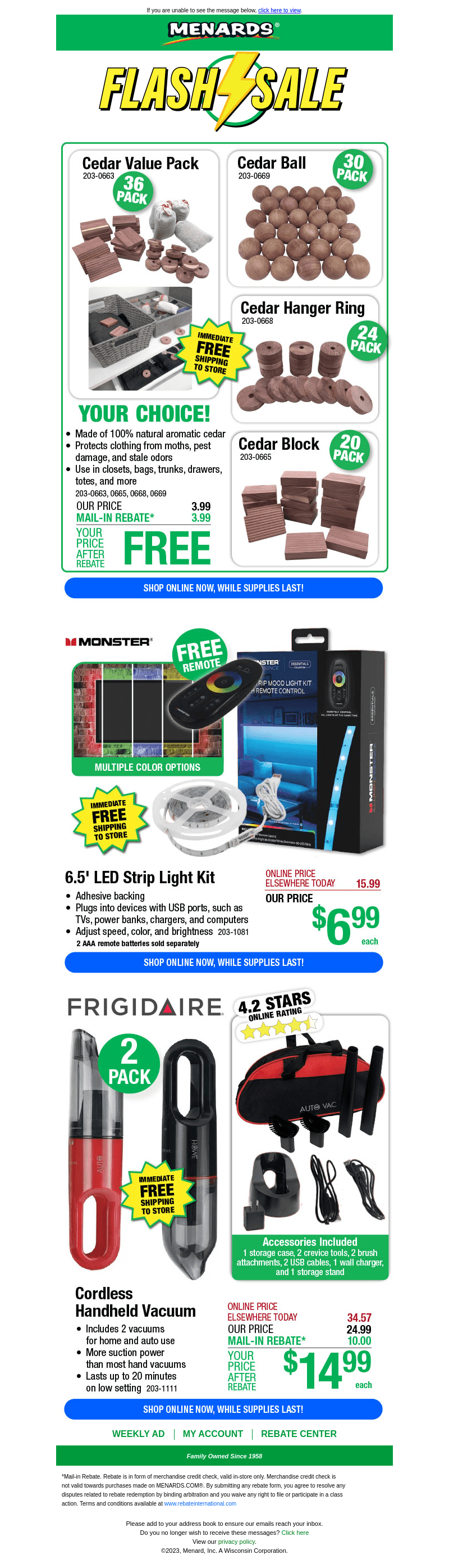 6.5' LED Strip Light Kit ONLY $6.99!
