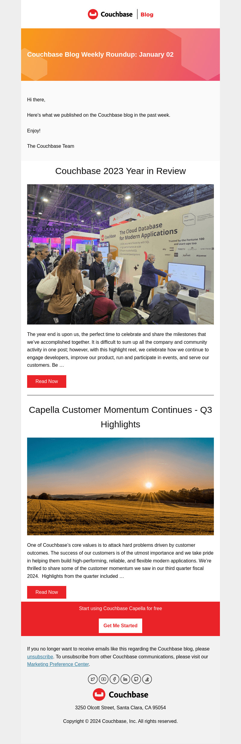 Couchbase Blog Weekly Roundup: January 02
