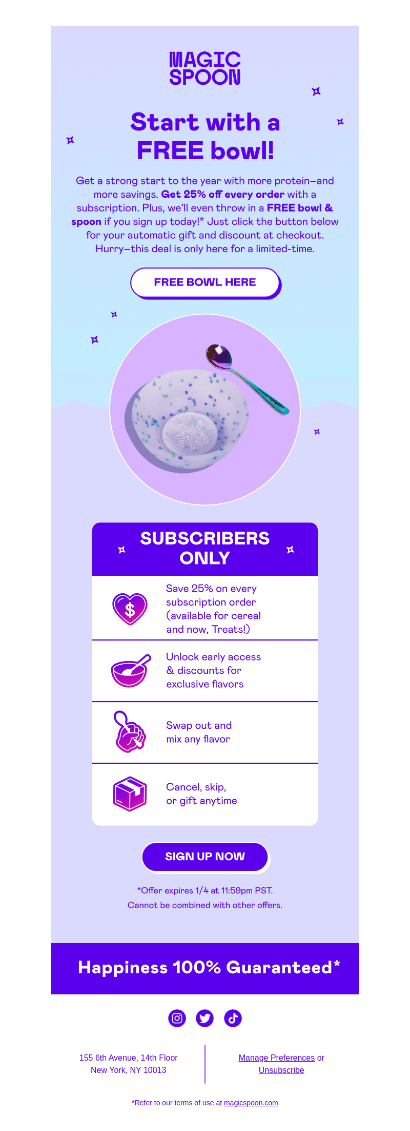 Inside: FREE bowl & spoon! 🥣