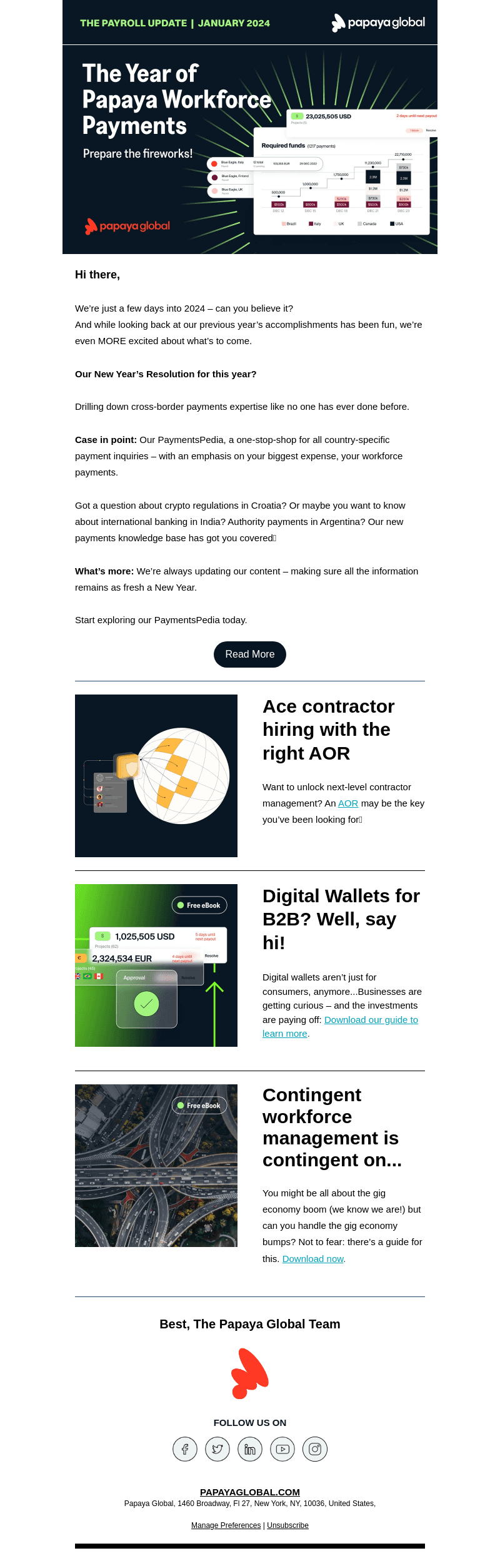 A Year of *Workforce* Payments