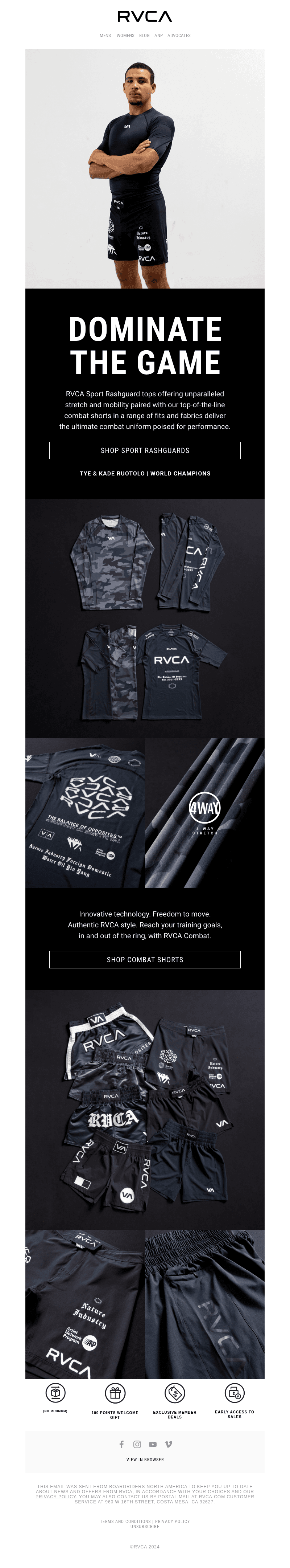 Dominate The Game In RVCA Combat