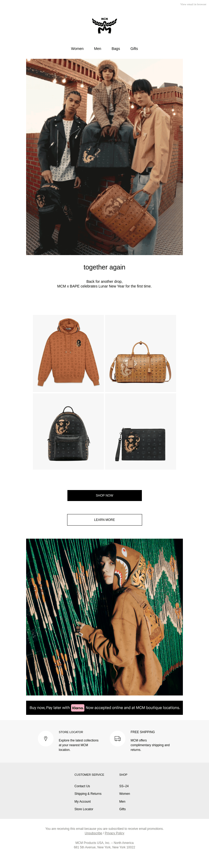 MCM x BAPE: Just Dropped