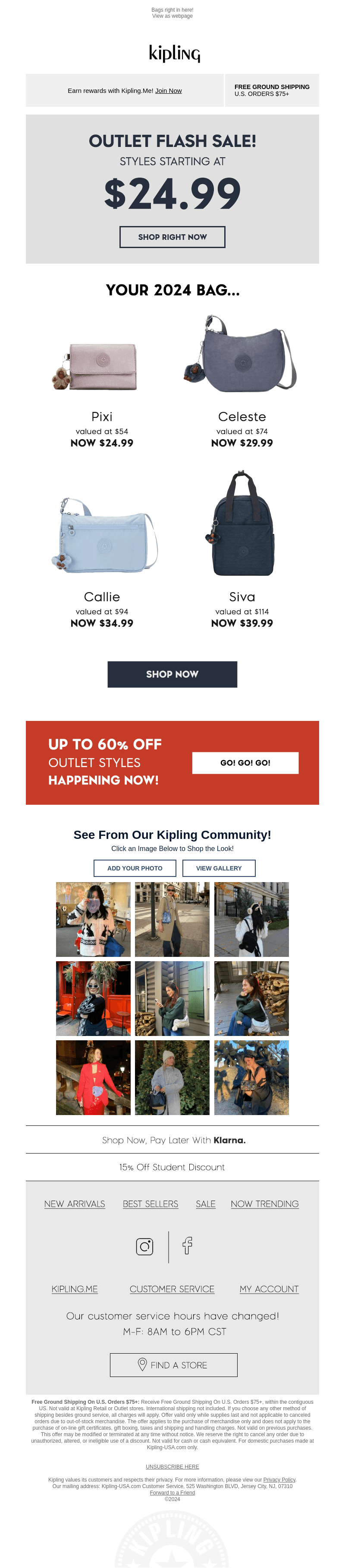 FriYAY Outlet Flash Sale! $24.99…