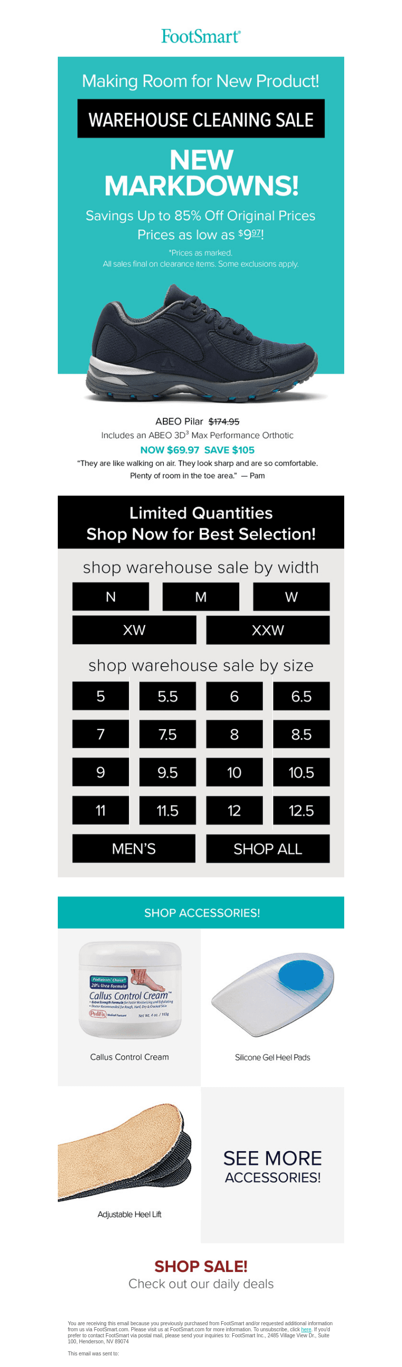 NEW Markdowns! 🏭 Warehouse Cleaning Sale!