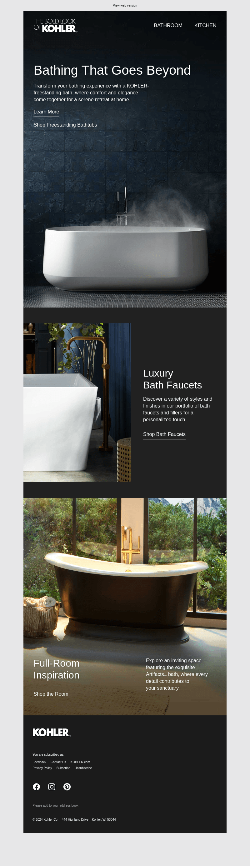 Elevate Relaxation With a KOHLER Bath