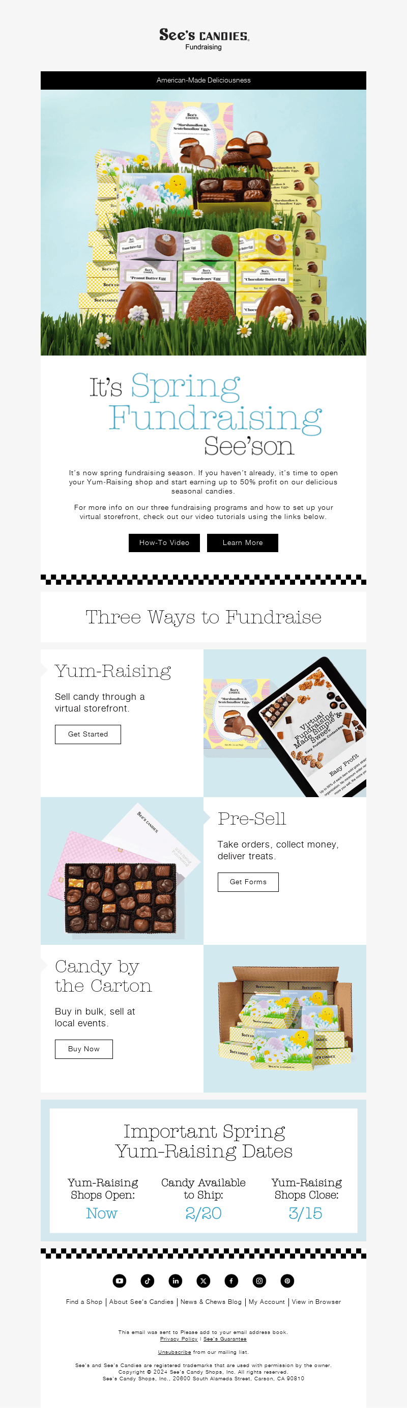 📣 Now Open: Spring Yum-Raising Shops 🌼