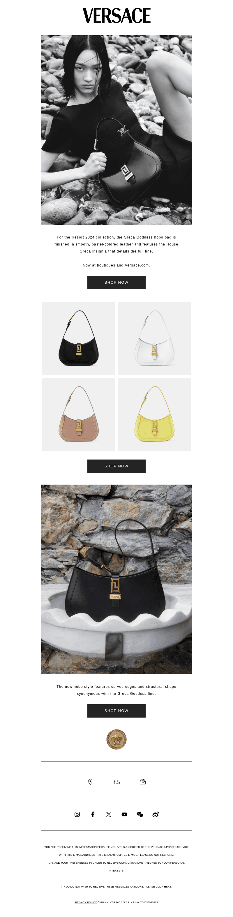 Introducing the New Greca Goddess Hobo Bag