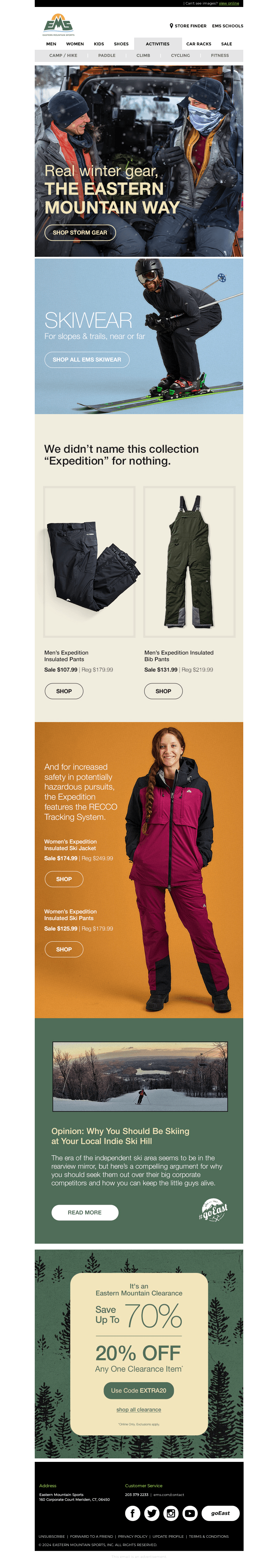 Tried & True Expedition Skiwear